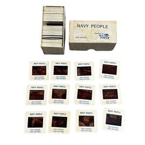 Navy People 35mm Slides Speaking for Sea Power Vintage America USA Negatives